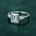 The Juniper — 2.00ct Emerald-Cut Three-Stone