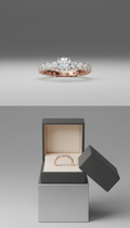 Rose Gold Pavé Eternity Band